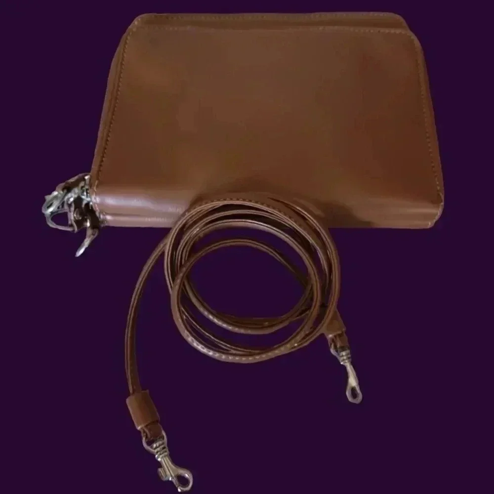 Nine west unique crossbody bag brown color